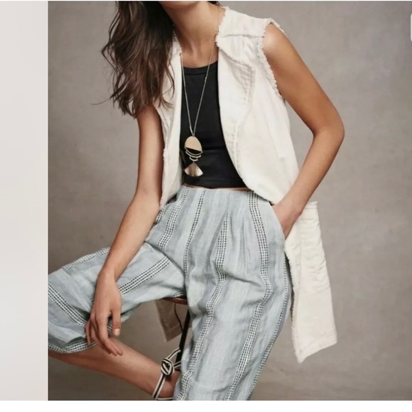 Anthropologie Elevenses frayed Luna open style vest - Picture 2 of 11